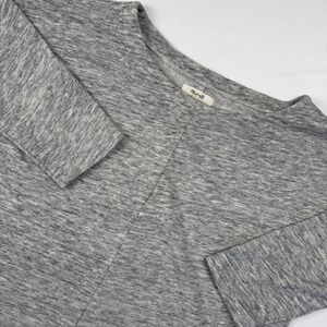 Madewell Women's Heathered Gray Pullover Sweater 3/4 Sleeve Lightweight Top‎ XS